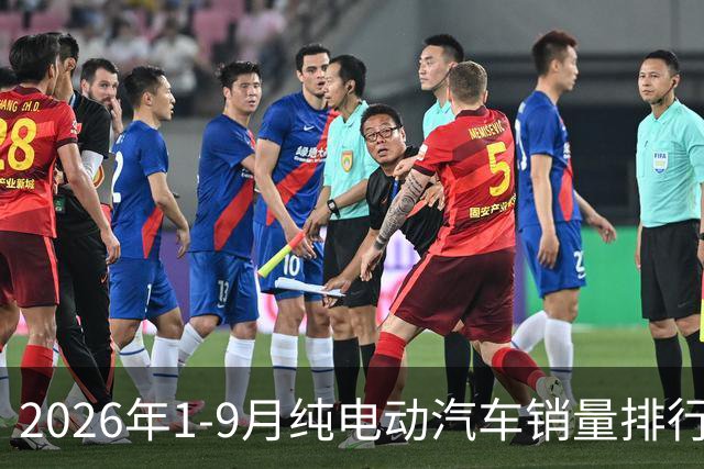 2026年1-9月纯电动汽车销量排行榜